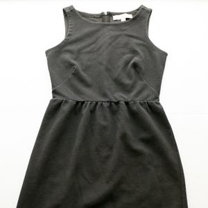 Loft Black Sleeveless Sheath Textured Dress 2P